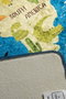 Conceptum Alfombra World Map Multicolor 100 x 160 cm